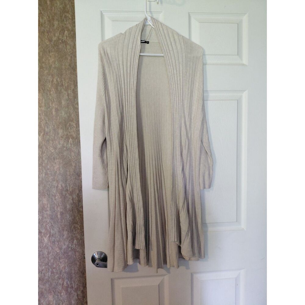 HANNAH OPEN-FRONT Cardigan Pleated M